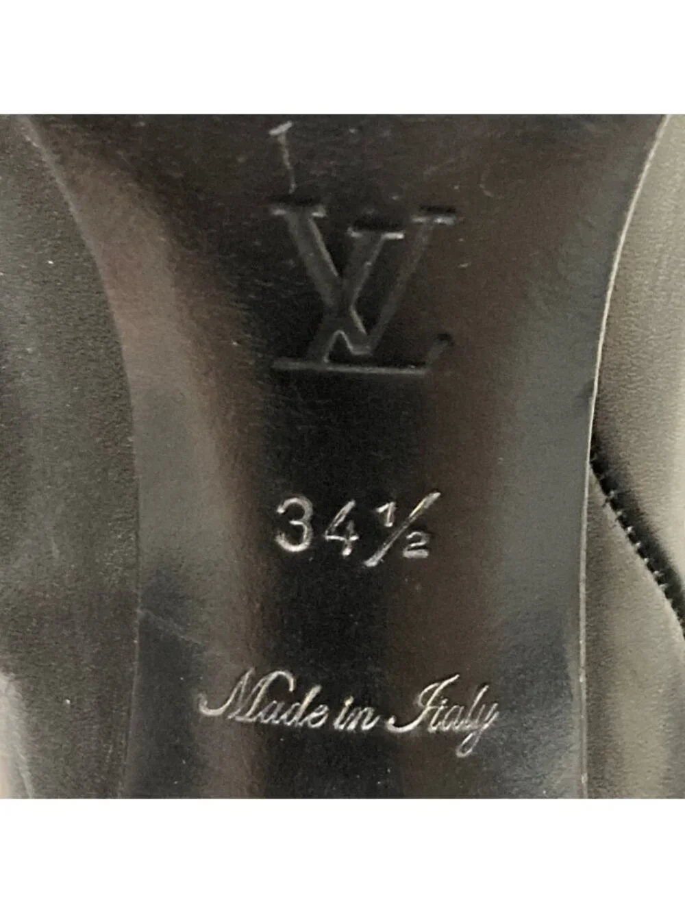 Louis Vuitton Monogram Mini Leather Trim Side Zip Short Boots Black